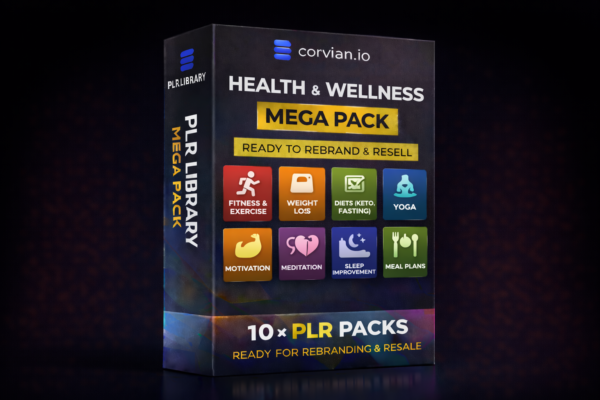 PLR Products in Health & Wellness niche. Profitable Digital Products niche over 150+ digital Products Megapack - Corvian.io PLR Products in Health & Wellness niche. Profitable Digital Products niche over 150+ digital Products Megapack - Corvian.io