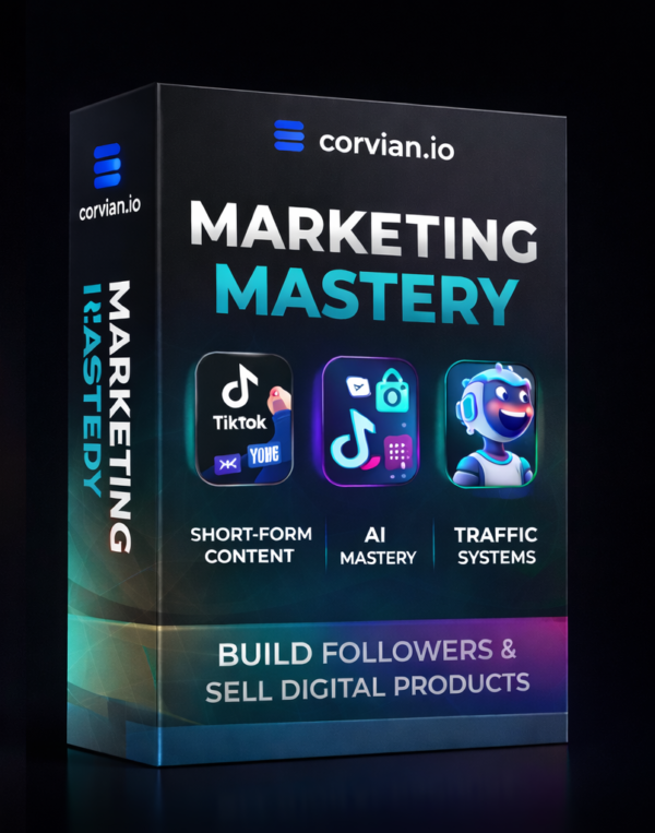 Corvian.io Marketing Mastery and Short from content creation plus AI mastery Corvian.io Marketing Mastery and Short from content creation plus AI mastery
